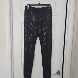 ZYIA Black Patterned Leggings